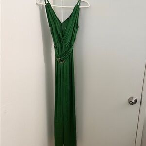 Zara Green Pleated Dress